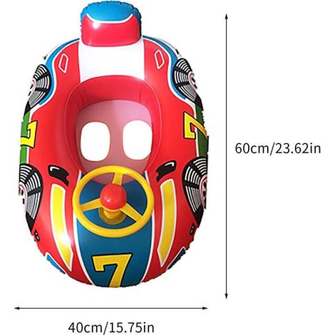 Bouée gonflable pour enfants avec poignée, idéale pour la piscine et adaptée aux bébés de 1 à 2 ans. (1/5)