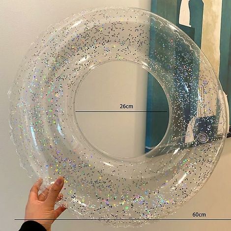 Bouées gonflables transparentes pour piscine, bouées pour enfants et adultes, jouets de plage pour l'été, piscine et fêtes sur la plage (1/5)