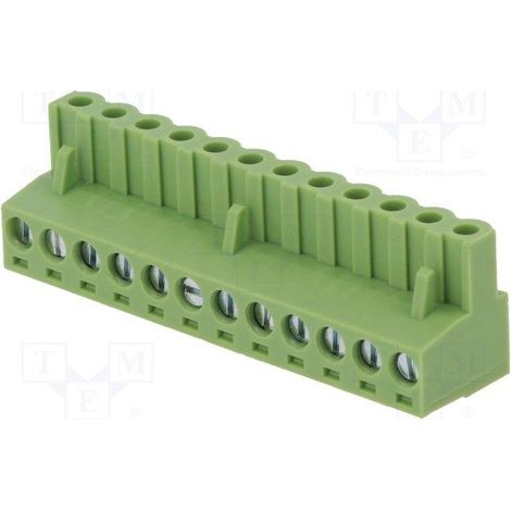 Regleta Conexion Hembra C.I. 12Pin Paso 5,08mm