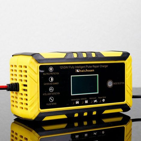 RUIXIN 12V 8A/24V 4A Reparierbares Autobatterieladegerät (US-, EU-, UK-Standards) (1/4)