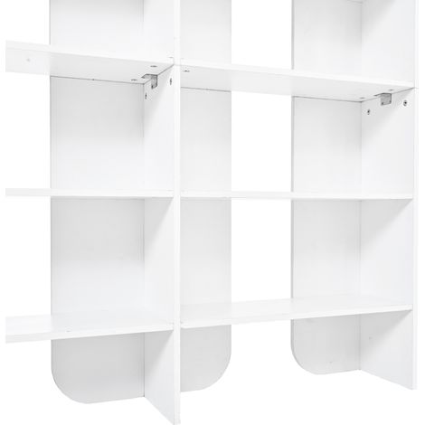 Bibliothèque ouverte à 5 niveaux de 160 cm avec grande capacité et faible profondeur, étagère moderne pour salon, bureau et chambre (1/5)