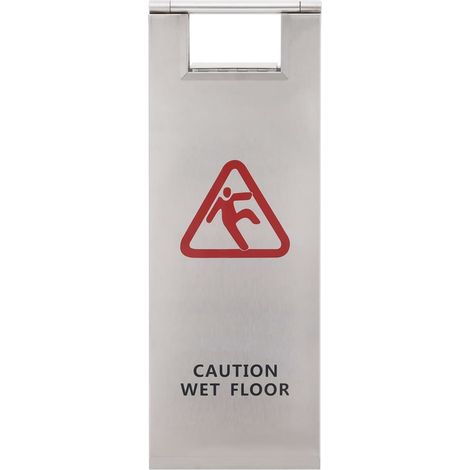 Panneau pliable pour sols mouillés Acier inoxydable CFW776167 (1/5)