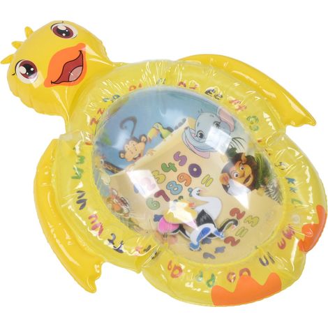 Tapis d'éveil gonflable en forme de canard jaune pour bébés et jeunes enfants (1/5)
