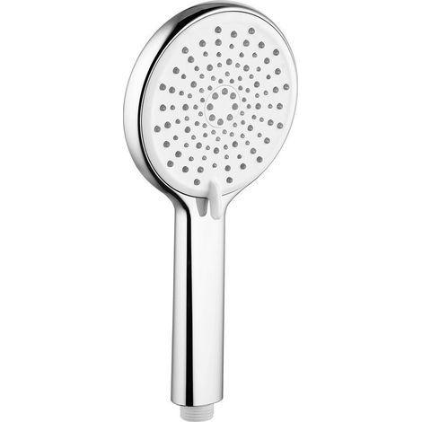 Douchette massante, 3 modes de douche + mode jet, buses silicone, dia 120mm, ABS/chrome (1/4)