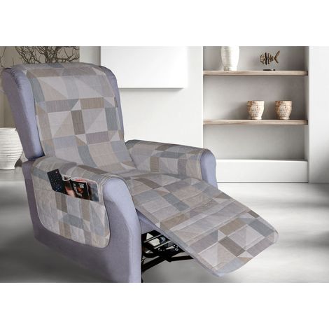 Copripoltrona Reclinabile Trapuntata Atene Poltrona Relax Astratta Linea Pensieri Delicati, misuraPoltronacoloreRosso (1/5)