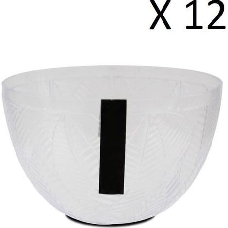 Lot de 12 bol de service, bol à soupe, bol à dessert - Diamètre 13.7 x Hauteur 8.5 cm -JUANIO (1/3)