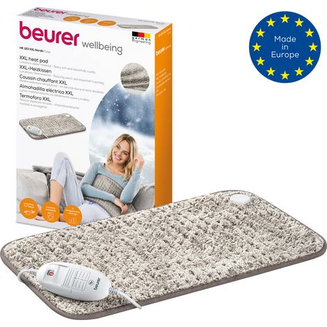 Beurer HK 123 XXL Cuscino Riscaldante Nordic in Tessuto Taupe, Color Taupe (27416) (1/4)
