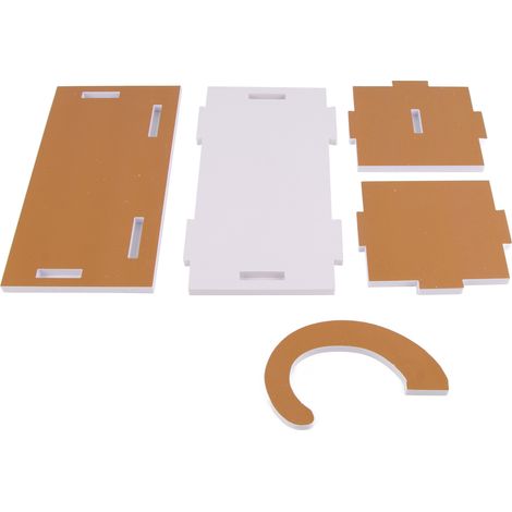 Maceta de PVC multicolor con forma de gato, 32 x 19 x 14 cm, fácil de montar + elemento decorativo para uso interior y exterior. (1/5)
