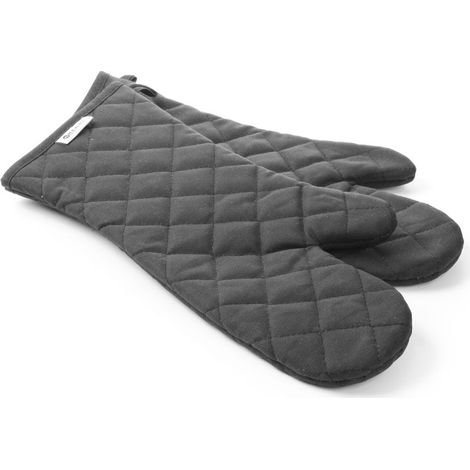 HENDI Ofenhandschuhe – 2 Stück, Baumwolle mit feuerfester Beschichtung, 2 Stk., (L)380mm (1/2)
