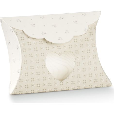 Scotton Busta con Finestra Cuore 80 x 85 x 30 Mm Bloom Tortora 10 Pz