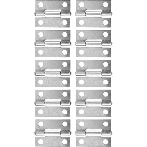 Charnière inox 304 1 pouce, lot de 10, paumelle acier inoxydable véritable 3A, usage universel, résistante et durable. (1/5)