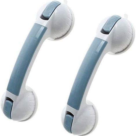 Poignée de douche - - Lot de 2 - Blanc - Plastique - Résine - Intérieur & extérieur RAMPE (1/4)