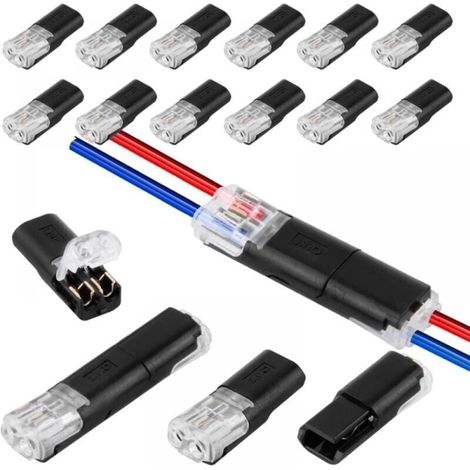 12-pack 2-pin car connectors, practical and quick waterproof connectors – 2-pin cable connector (1/4)