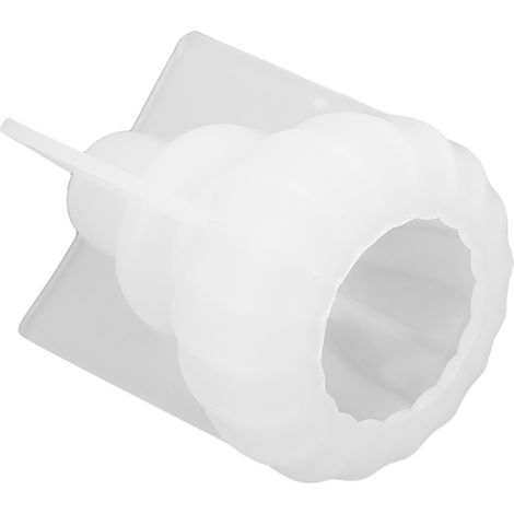 Moule à bougie en silicone réutilisable, portable et flexible pour moulage de résine, moule à savon unique en forme de citrouille à faire soi-même (1/5)