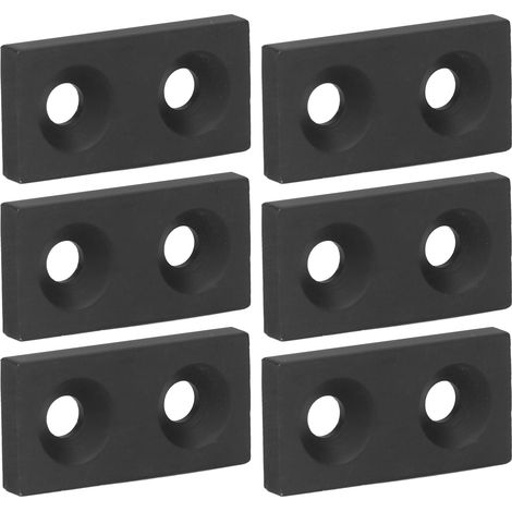 Lot de 10 bouchons extrémité alu trous doubles pour cadre profilé imprimante 3D CNC robotique 2040 (1/5)