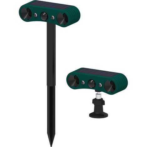Répulsif Chat Ultrason, , Répulsif Chat Exterieur Étanche avec Lumière LED et Détecteur de Mouvement, Répulsif Animaux pour Anti Chats Chiens Souris Ratons Oiseaux (1/5)