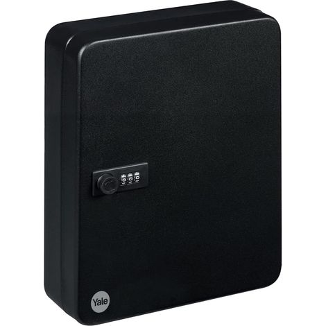Schlüsselschrank – 46 Haken – Stahl – Zahlenschloss – Für Büro und Zuhause – 30 x 24 x 8 cm (1/5)