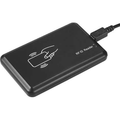 Lecteur de cartes RFID sans contact et de proximité USB 125 kHz et 13,56 MHz, lecteur de cartes de bureau programmable à double fréquence pour MIFARE EM (1/4)