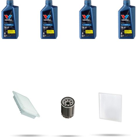 Kit tagliando 3 FILTRI e 4L OLIO compatibile con Toyota Yaris II (XP9) 1.3 16v 64kw Dal 2006 al 2011 (1/5)