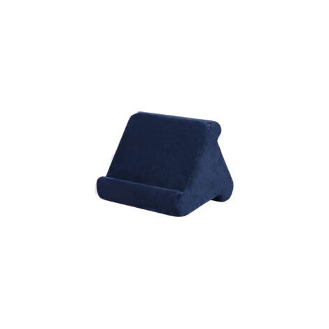 Coussin support souple pour tablette, petit format, bleu foncé, sans filet (1/5)