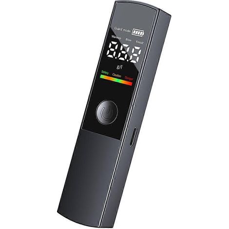 Alcootest numérique rechargeable portable pour conducteurs, analyseur d'alcoolémie sans contact par soufflage d'air. (1/5)