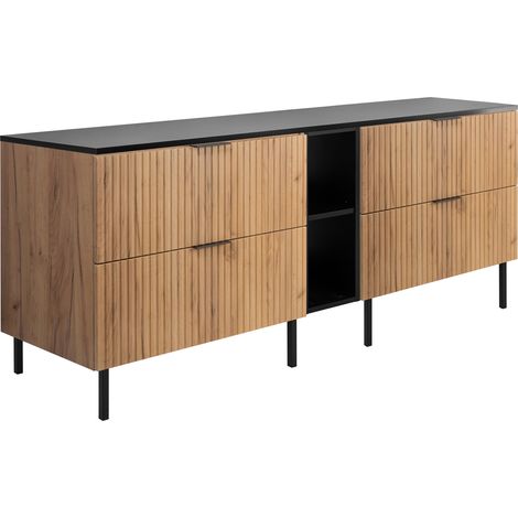 Meuble vasque, Blanc, 60 × 57 × 46 cm, poignée dorée + Plan de travail (1/3)