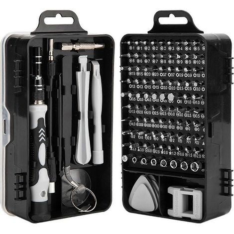 Ensemble de tournevis de précision mini professionnel 115 en 1, outil multifonction pour la réparation de téléphones et d'appareils électroniques (1/5)