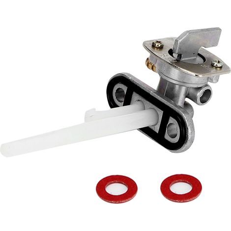 Valve de robinet Petcock de robinet de réservoir de gaz de carburant avec rondelles convient pour Yamaha DT175 (1/5)