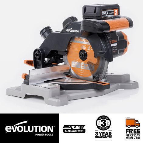 Evolution R185CMS-Li EXT Compound Mitre Saw 18V Bare Unit (1/5)