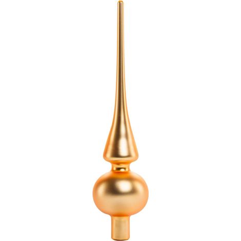 TrendLine Christbaumspitze 26 cm Glas Gold Baumspitze Weihnachtsbaumspitze (1/3)