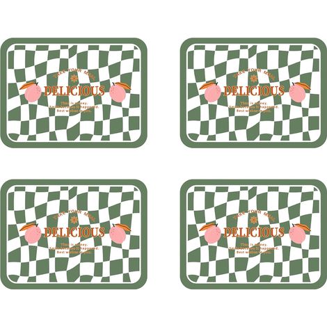4 dessous de plat PVC isolants 30x40 cm, résistants à la chaleur et imperméables, pour tables en bois, verre ou marbre (1/5)