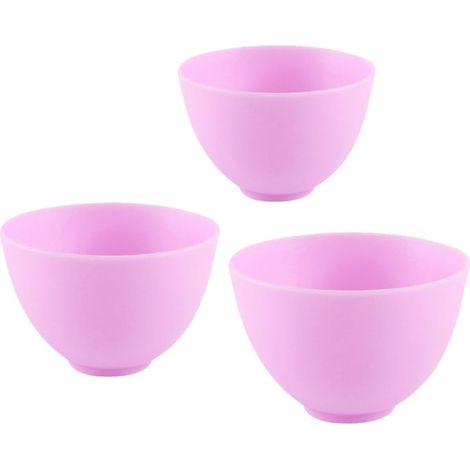 3 Pièces Ensemble de Bols à Masques Faciaux en Silicone (1/5)