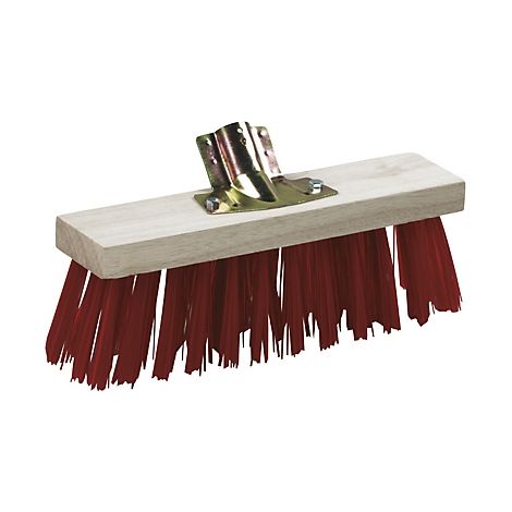Balai cantonnier 40 cm PVC rouge - Milbox