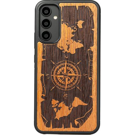 Custodia in legno Bewood per Samsung Galaxy A54 5G WIND ROSE MERBAU (1/3)