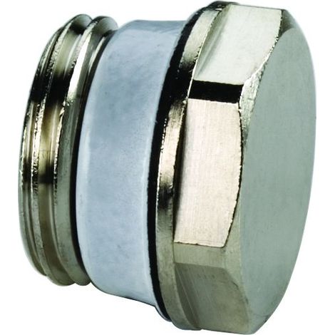 Flamco Blindstopfen Exclusiv G 3/4" Außengewinde Messing vernickelt