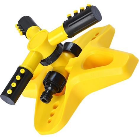 CSPARKV (20 × 20 × 8 cm) Riego para jardinería, riego de césped, pastizales, aspersor de césped, pulverizador de césped, aspersor giratorio de 360 grados, regadera de suelo, aspersor de jardín, prácti