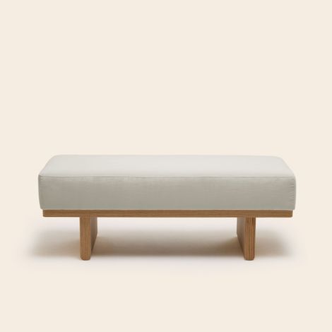 Banc en Bois et velours lumineux ANCA (1/4)