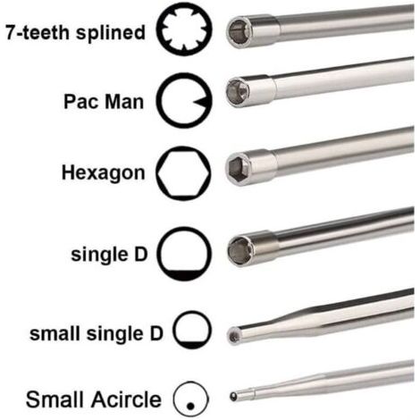 Nannigr Lot de 12 Outils de réglage de carburateur avec Tournevis acircle pour Petit Moteur 2 Temps pour Husqvarna pour STHIL pour débroussailleuse Echo tronçonneuse (1/3)
