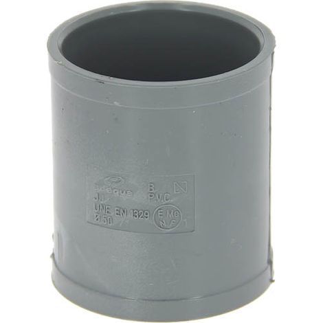 Manchon à butée PVC femelle-femelle Ø50