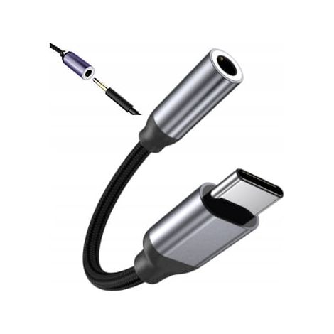 ADAPTADOR USB-C mini Jack 3.5mm AUX DAC Zenwire ZC-20 (1/5)