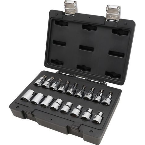Beta Utensili 923E-FTX/C17 Chiavi bussola 17pz Torx maschio femmina Action (1/8)