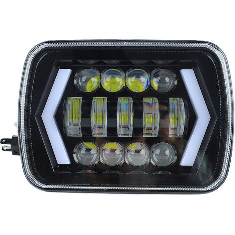 Fari a LED da 7 pollici Sostituzione fari a LED per auto durevoli impermeabili ad alta luminosità per Jeep Wrangler
