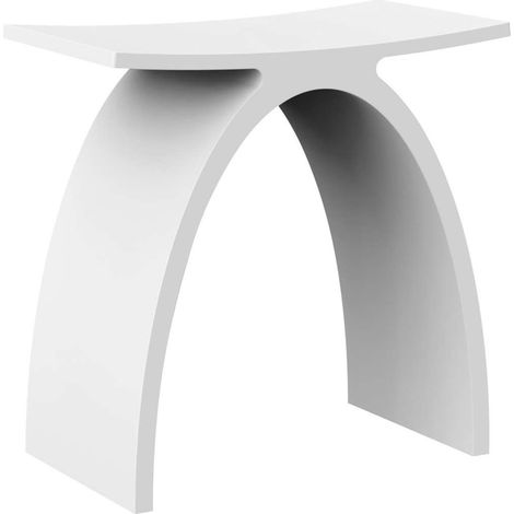 Sapho - Badezimmerhocker Koral, mattweiß WF434 (1/2)