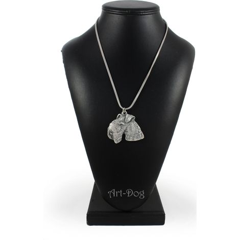 Lakeland Terrier - collana con ciondolo a forma di cane su catena d'argento, gioiello unico di Art-Dog (1/5)