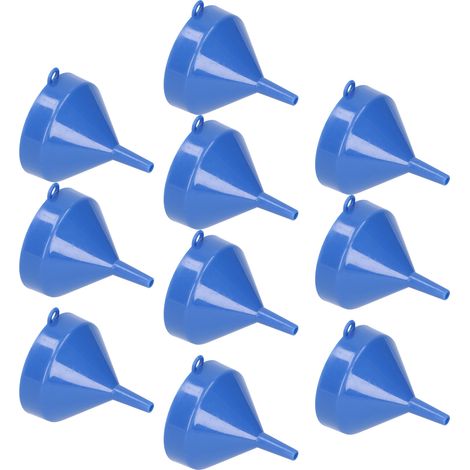 Petit entonnoir distributeur en plastique pour le remplissage d'eau, de liquides et d'huiles. (1/5)