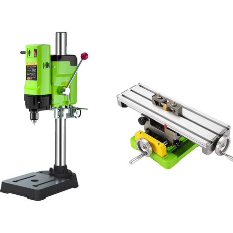 Machine à perceuse à colonne 6 vitesses, perceuse d'établi 1200W pour atelier à domicile, perçage du bois et du métal, BG5157 BG6350 (1/2)