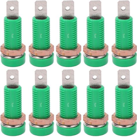 10 Stück 4-mm-Bananenbuchsen-Anschlussadapter für elektronische Instrumente