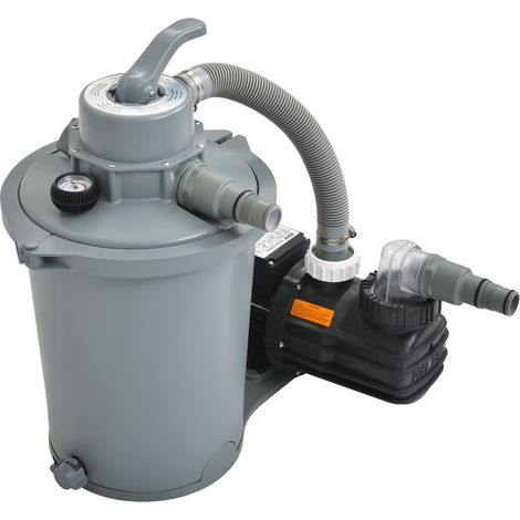 Pompa Filtro Sabbia 6800 lt/ora Mantenimento Pulizia Depurazione Acqua Piscina