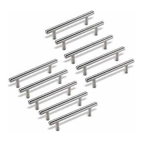 10 x Bügelgriffe Türknöpfe, Schubladengriffe & Knöpfe Edelstahl Möbelgriffe Ø 12mm (Bohrabstand - 160mm) FLITI (1/4)