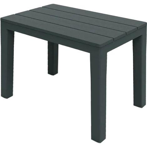 Table d'appoint de jardin Spetebo anthracite - 60 x 39 x 45 cm - table de jardin en plastique, table de balcon (1/3)